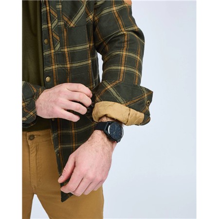 SURCHEMISE HOMME PINEWOOD PILE OVERSHIRT - GREEN/BRONZE