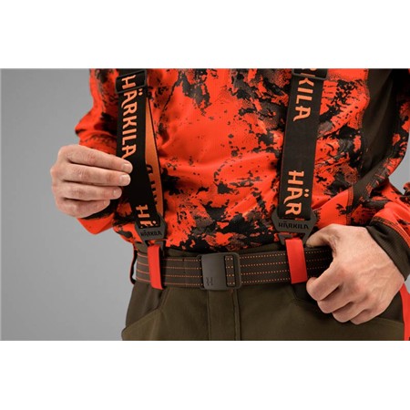 SUSPENDERS HARKILA WILDBOAR PROTECH - BROWN/ORANGE