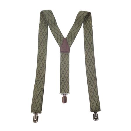 Suspenders Januel 3 Pinces - Green Checkered