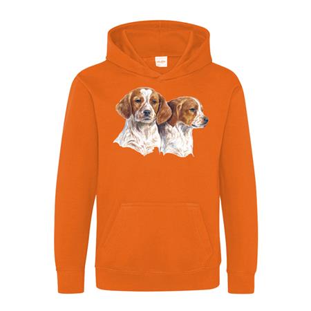 SWEAT ENFANT BARTAVEL THEME CHASSE T558 - ORANGE