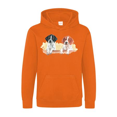 Sweat Enfant Bartavel Theme Chasse T585 - Orange