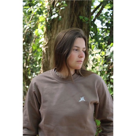 Sweat Feminino Le Pairon Bécassier Octobre - Marrom