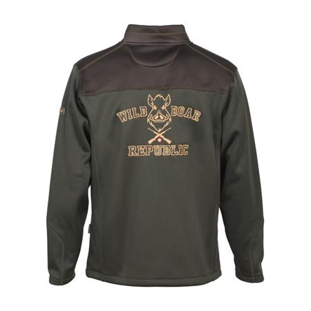 SWEAT HOMEM PERCUSSION ZIPPE WILD BOAR REPUBLIC