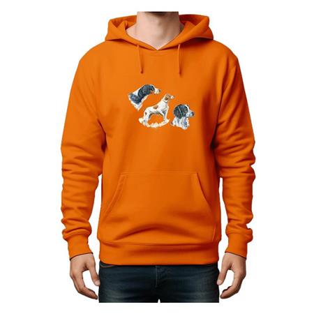 Sweat Homme Bartavel 3 Epagneuls - Orange