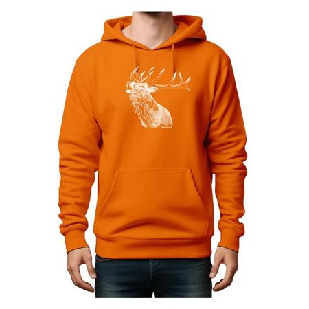 SWEAT HOMME BARTAVEL CERF - ORANGE