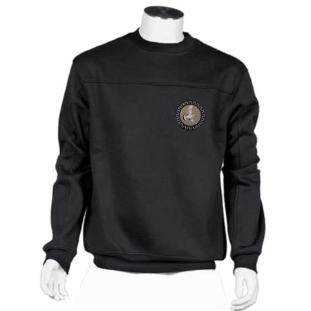 Sweat Homme Bartavel Nature Palombe Col Rond - Noir