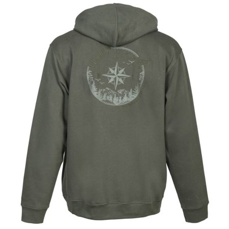 SWEAT HOMME PERCUSSION À CAPUCHE ZIPPÉ FOREST 15260 - KAKI