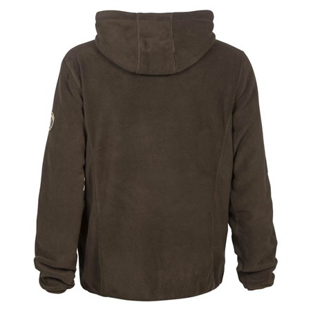 SWEAT HOMME PERCUSSION POLAIRE A CAPUCHE - MARRON