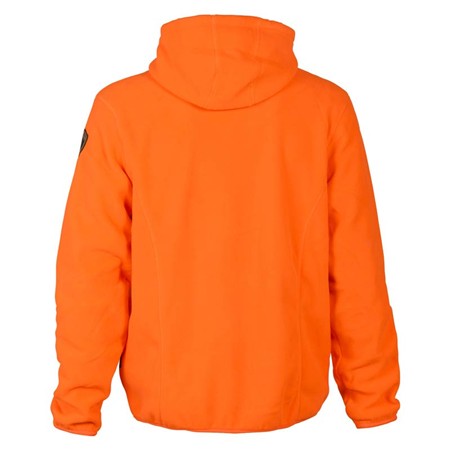 SWEAT HOMME PERCUSSION POLAIRE A CAPUCHE - ORANGE