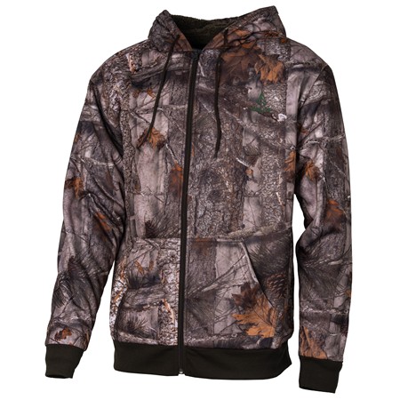 Sweat Homme Treeland Zippé À Capuche - Camo Forest 2