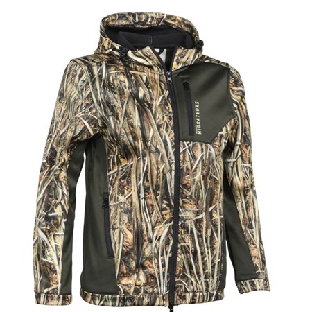 Sweat Junior Percussion À Capuche Zippe Roseau - Camo Wet/Passion Migrate