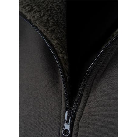 SWEAT MAN - GROEN TREELAND CAPUCHON MET RITSSLUITING T104 - VERDE - GROEN