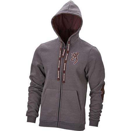 Sweat Masculino Browning Sweatshirt Zip Snapshot - Cinza