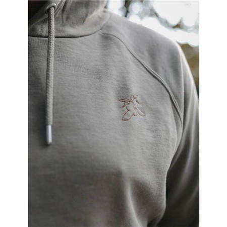 Sweat Masculino Le Pairon Bécassier Com Capuz Bordado Duplo - Caqui