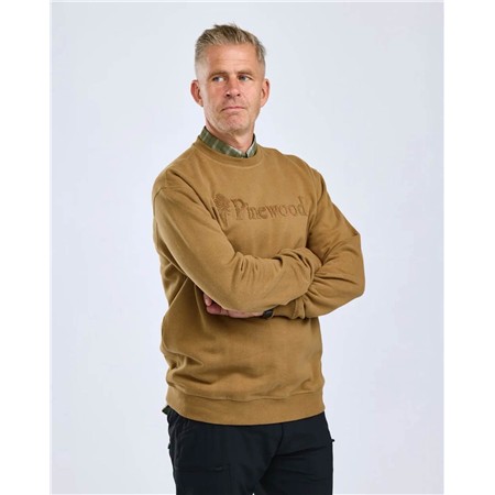 SWEAT MIXTE PINEWOOD VÄRNAMO PW LOGO - D.SANDSTONE