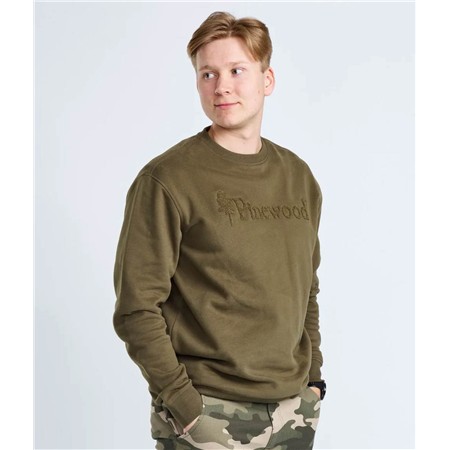 SWEAT MIXTE PINEWOOD VÄRNAMO PW LOGO - DUSTY PINK