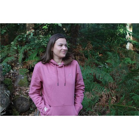 Sweat Voor Dames Le Pairon Bécassier Met Capuchon Octobre - Roze