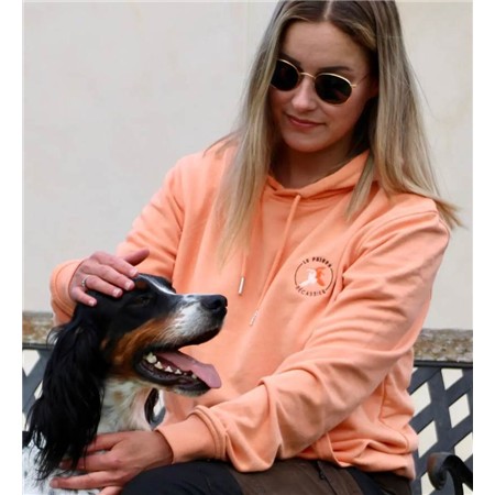 SWEAT VOOR DAMES LE PAIRON BÉCASSIER MET CAPUCHON - ZALM