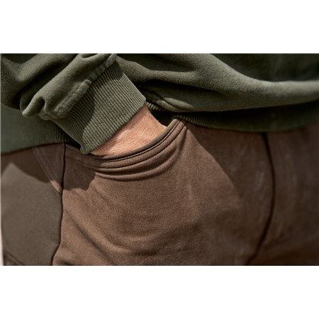 SWEAT VOOR HEREN HARKILA IDENTITY - DRUIVENBLAD/MANDARIJNORANJE