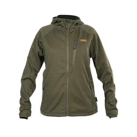 SWEAT VROUW HART STILK-HXT - OLIVE FONCÉ
