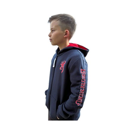 SWEAT ZIPPÉ JUNIOR BROWNING SNAPSHOT - BLEU - EXCLUSIVITÉ CHASSEUR.COM