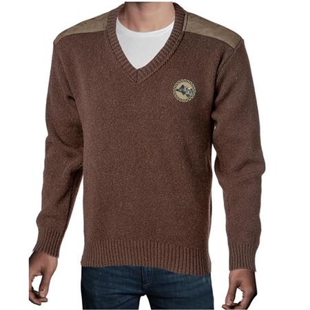 Sweater Til Mænd Bartavel P61 V1 V-Hals - Chokolade