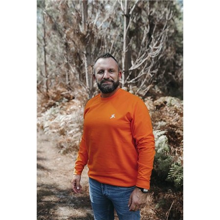 Sweatshirt Heren Le Pairon Bécassier - Oranje