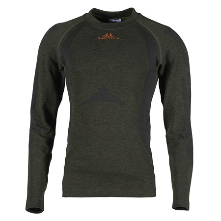 Sweatshirt Heren Swedteam Titan Merino Sweater - Hunting Groen