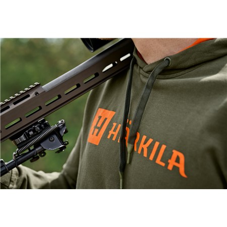 SWEATSHIRT HERRE HARKILA IDENTITY - DRUEBLAD/MANDARINORANGE