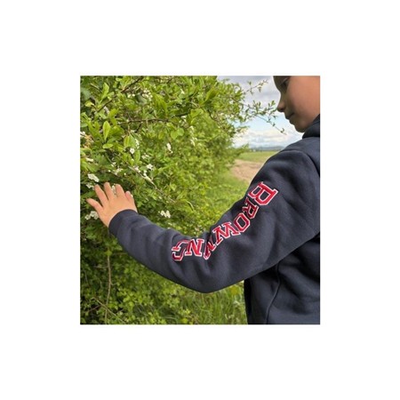 SWEATSHIRT JUNIOR BROWNING MET RITS SNAPSHOT - BLAUW