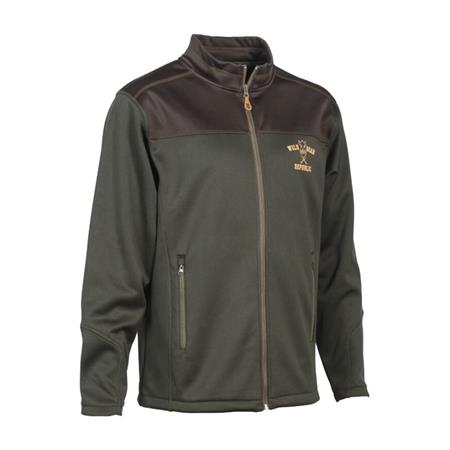 Sweatshirt Til Herre Percussion Zippe Wild Boar Republic - Vildsvin - Khaki