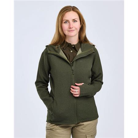 SWEATSHIRT TIL KVINDER PINEWOOD EVERYDAY TRAVEL FULL ZIP HOODIE - GRØN