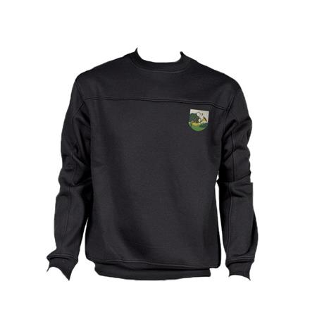 Sweatshirt Til Mænd Bartavel Nature V12 Rund Hals - Sort
