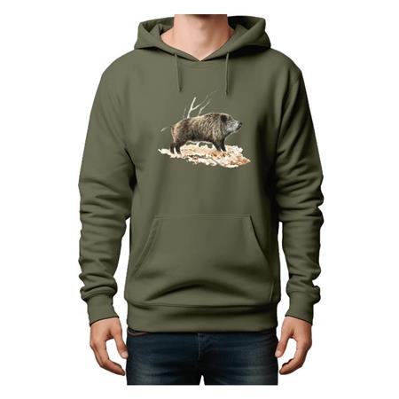 Sweatshirt Til Mænd Bartavel Vildsvin - Kaki