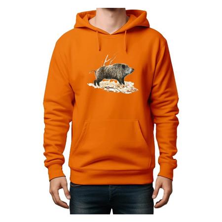Sweatshirt Til Mænd Bartavel Vildsvin - Orange