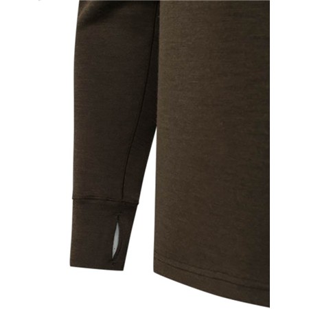 SWEATSHIRT TIL MÆND BERETTA GLIDER MERINO HALF ZIP SWEATER - BRUN BARK