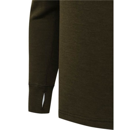 SWEATSHIRT TIL MÆND BERETTA GLIDER MERINO HALF ZIP SWEATER - GRØN MOS
