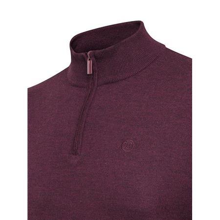 SWEATSHIRT TIL MÆND BERETTA MERINO HALF ZIP - CORDOVAN SPIRIT