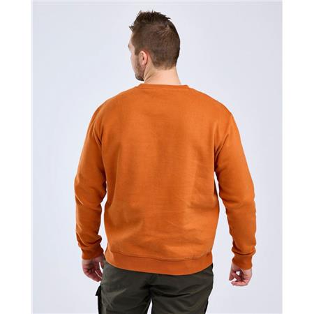 SWEATSHIRT TIL MÆND PINEWOOD VÄRNAMO PW LOGO - BRÆNDT ORANGE