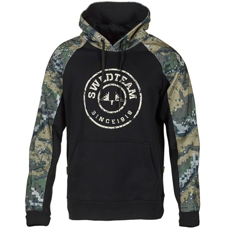 SWEATSHIRT TIL MÆND SWEDTEAM RIDGE HOODIE - SORT