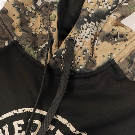 SWEATSHIRT TIL MÆND SWEDTEAM RIDGE HOODIE - SORT