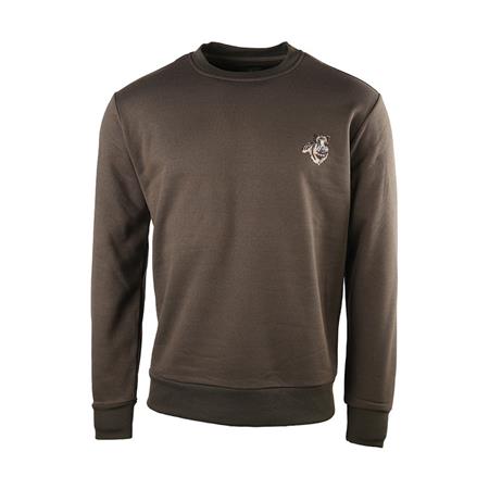 Sweatshirt Til Mænd Treeland T200 Vildsvinebroderi - Grøn