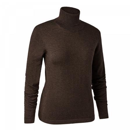 Sweter Damski Deerhunter Lady Darlington Roll Neck - Brązowy