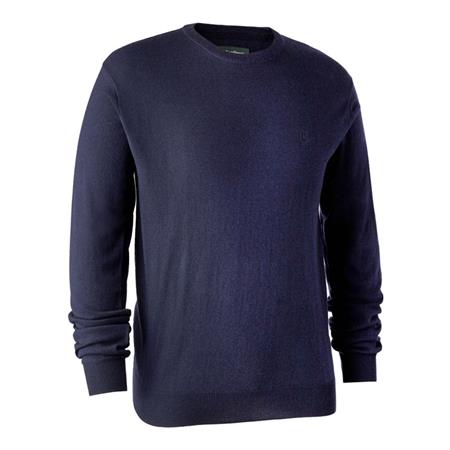 Sweter Męski Deerhunter Kingston Knit With O-Neck - Niebieski