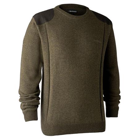 Sweter Męski Deerhunter Sheffield With O-Neck - Cyprys