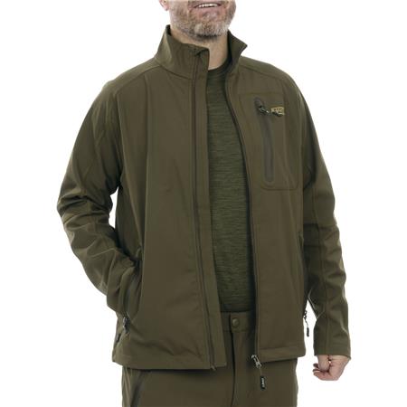 SWETER MĘSKI HART IBICE-PS - CIEMNO-OLIWKOWY