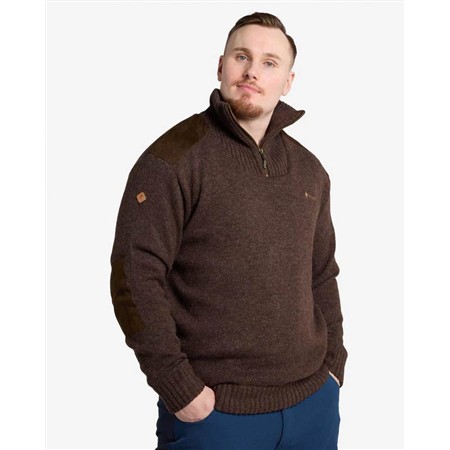 SWETER MĘSKI PINEWOOD HURRICANE - BRĄZOWY