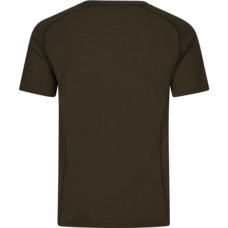 T-SHIRT A MANICHE CORTE UOMO SEELAND APEX MÉRINOS - PINE GREEN