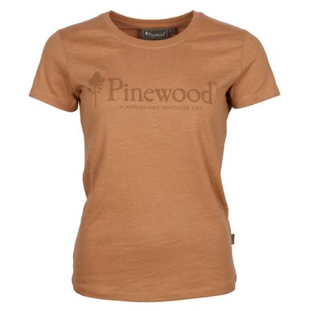 T-Shirt Damski Z Krótkim Rękawem Pinewood Outdoor Life W - Terakota
