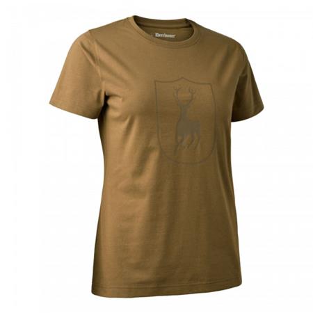 T-Shirt Damski Z Krótkimi Rękawami Deerhunter Lady Logo - Rdzawy